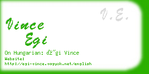 vince egi business card